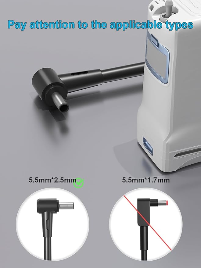 120W AC Power Supply Adapter Compatible with Inogen One G1 G2 G3 G4 G5 Concentrator BA-301 BA-302 BA-303 BA-107 BA-106 BA-207 BA-503 BA-401 BA-403 BA-307 BA-306 Oxygen Concentrator Cord