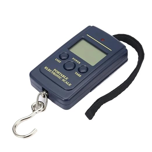 Luggage Weight Scale, 5pcs Electronic LCD Display Digital Scale with Hanging Hook Without Backlight Mini Handheld Scale Portable,Hand Scale