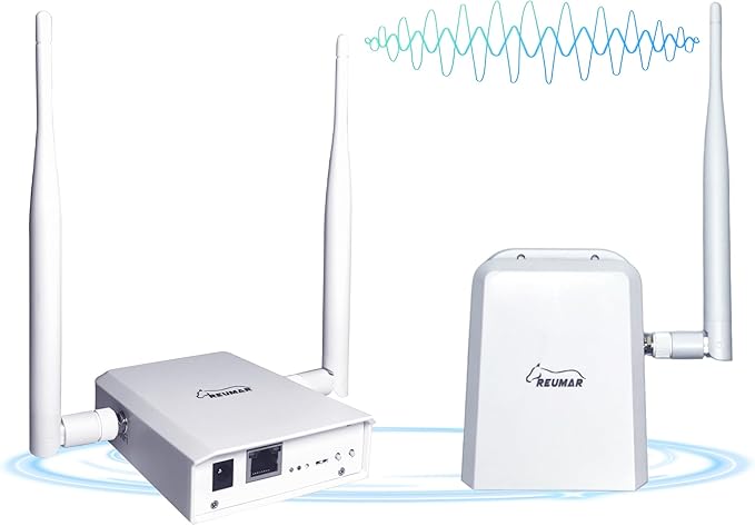 Wi-Fi HaLow Dongle WiFi Extender Signal Booster Wireless Bridge 802.11ah Network Booster Long Range Wireless Access WiFi Extender Ethernet Bridge Repeater (AP+STA Pair Set)