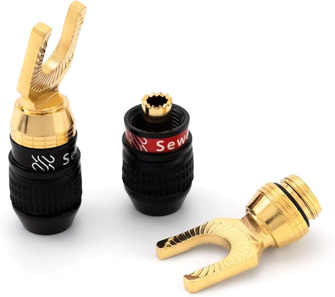 Sewell Deadbolt 30 Degree Angled Spade Plugs, 6 Pairs