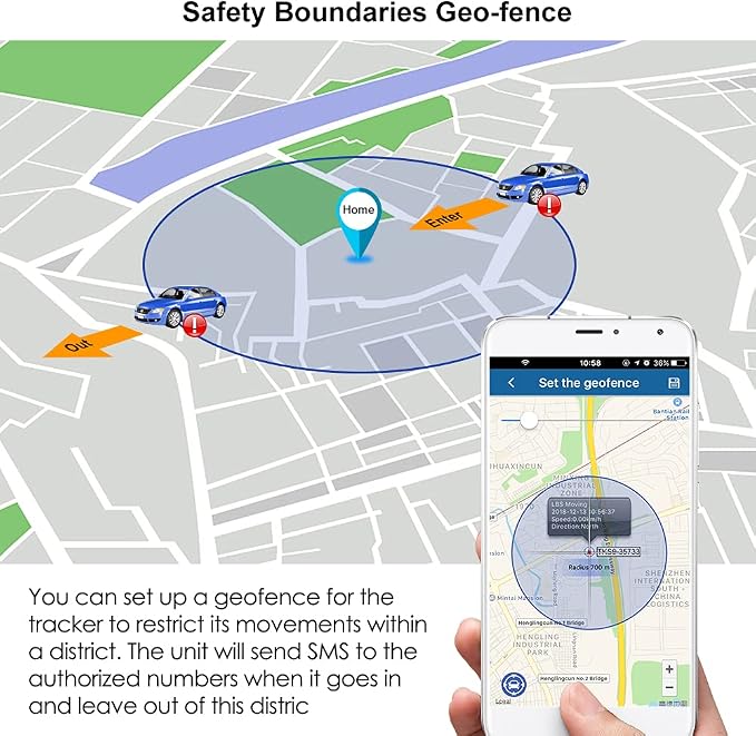 TKSTAR 4G GPS Tracker for Vehicles 10000mAh Magnetic Car GPS Tracker Locator Real-time Anti-Theft Tracking Device for Vehicles, Motorcycle, Trucks, Boats (4G TK905B)