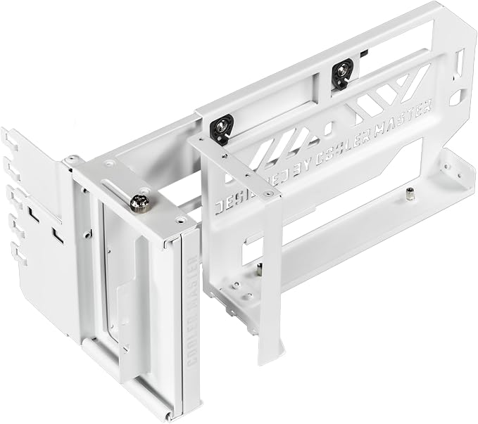 Cooler Master Vertical GPU Card Holder Gen5 with PCIe 5.0 x16 Riser Cable, Adjustable Graphics Card Holder for E-ATX, ATX & Micro-ATX Cases, Supports Triple-Slot GPUs, White