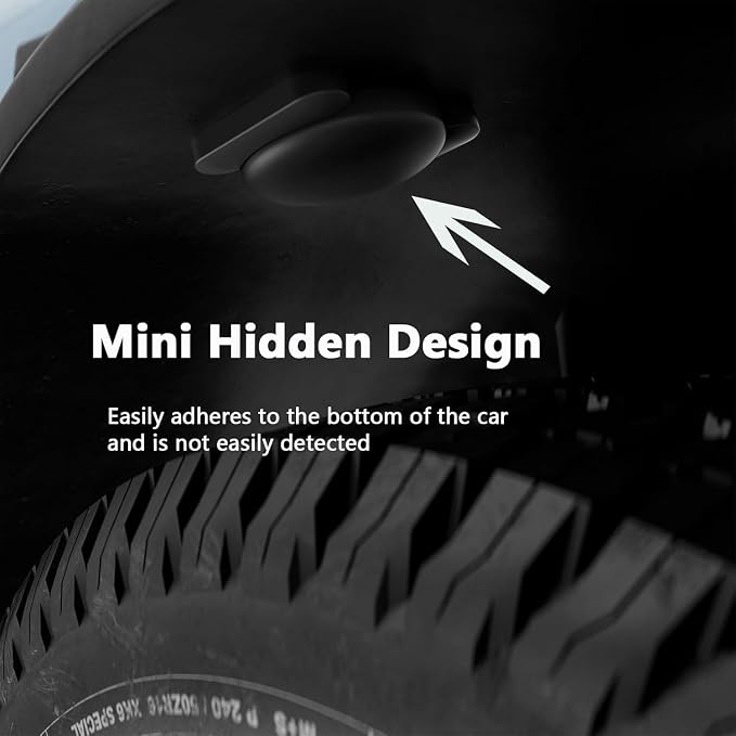 GPS Tracker for Vehicles, 1PCS Real Time GPS Tracker Work with Find My (iOS Only), Hidden Mini Car Tracker Device Hidden, No Monthly Fee, Magnetic Car Tracker, Waterproof