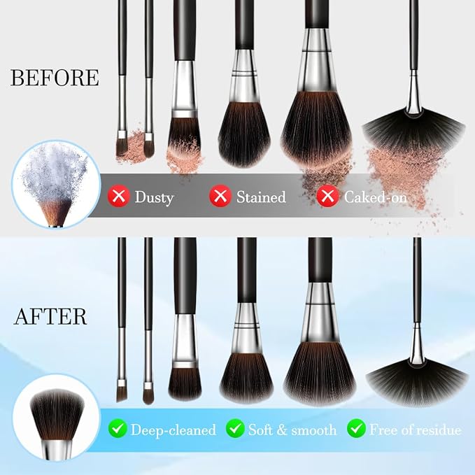 3 IN 1 Electric Makeup Brush Cleaner & Dryer Machine Automatic Cosmetic Brush Washer Portable USB Deep Cleaning Beauty Tool Gift for Women