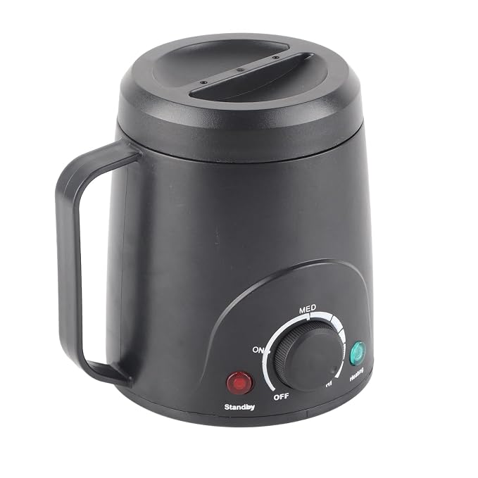 Wax Heater Machine Electric Fast Temperature Adjustable Water Heating Wax Warmer for Hair Removal 110‑240V (US Plug)