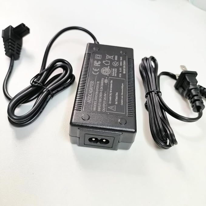 26V Charger Cord Compatible with Seauto Crab CR & Zyerch SAT30 Robotic Pool Cleaner 21.6V Battery Cordless Pool Vacuum Power Charging Adapter Charger Cable