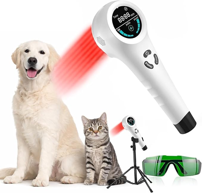 Cold Laser Therapy Device for Dogs & Cats, Pet Pain Relief & Joint Support Tool, Multi-Wavelength Red & Infrared Light Therapy for Arthritis, Muscle & Mobility Care, Safe Home Use