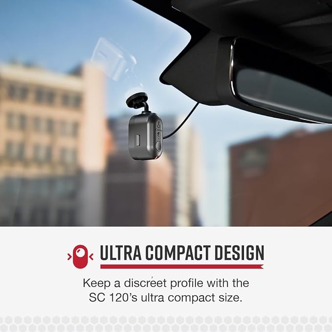 Cobra SC 120 Dash Cam + Cobra 2.5A Micro USB Adapter Hardwire Kit