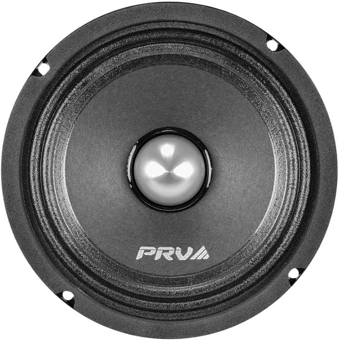 PRV AUDIO 6.5 Inch Shallow Midrange Bullet Speaker 6MR250B-4 Slim, 250 Watts 4 Ohm Car Audio Slim Speaker, Compact for Doors (Single)