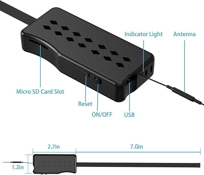 DIY Hidden Camera Module, Mini Spy Camera WiFi for Inside Home, 1080P Indoor Wireless Security Camera with Phone App, Bluetooth Setup, SD Auto Record Without WiFi, Covert Nanny Cam for Indoor
