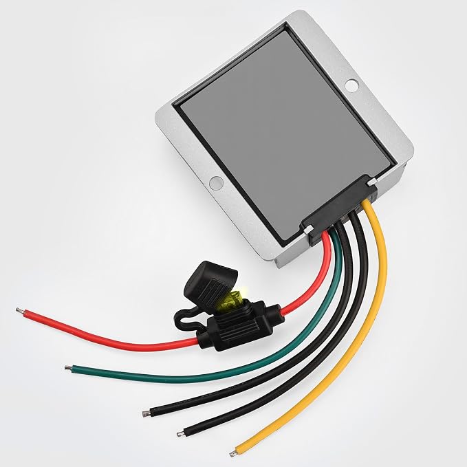 Acc Control 20A 240W DC 24V 36V 48V Step Down to 12V Buck Converter Golf Cart Volt Voltage Reducer Regulator Waterproof Transformer with Fuse