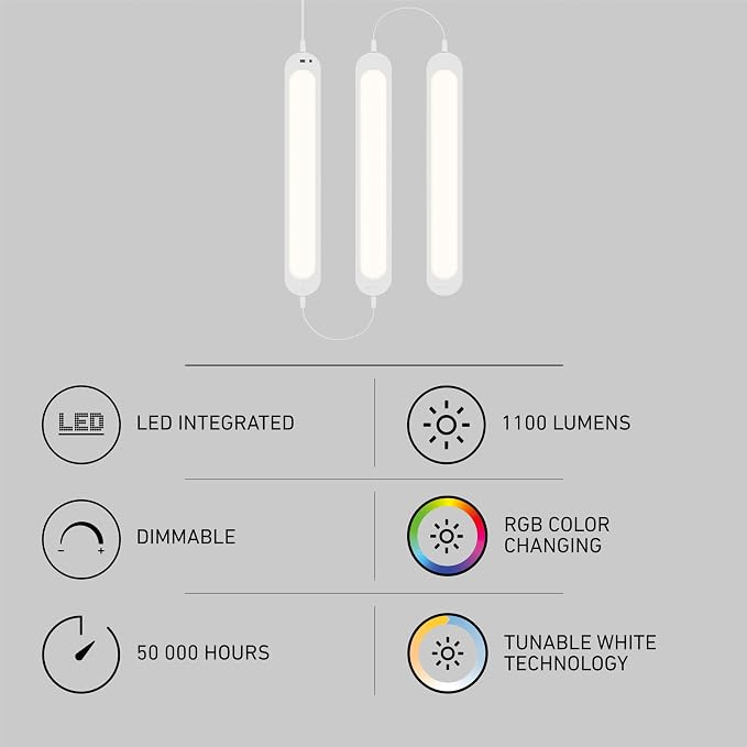 artika RGB LED Under Cabinet Lighting Kit, 3 Ultra-Thin Panels with Motion Sensor, Remote Control, Adjustable Brightness & Color Temperature, Plug-in Cabinet Lights for Kitchen, Closet & Wardrobe