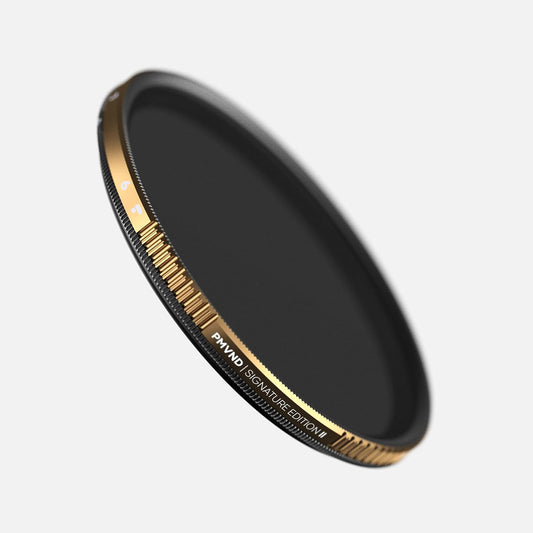 PolarPro 95mm Peter McKinnon VND Camera Filter - 2-5 Stop Variable Neutral Density Lens Filter for DSLR/Mirrorless Professional Video – PMVND Signature Edition II for Cinematic Shutter Speed Control