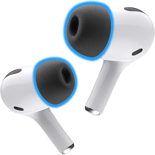 Foam Masters Memory Foam Ear Tips for AirPods Pro 3rd Gen (2025) Only | Comfortable | Secure | Better Noise Cancellation | Version 3.0 Replacement Buds (Small - 3 Pairs, Black)