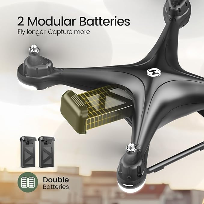 Holy Stone HS110D FPV RC Drone With 1080P HD Camera Live Video 120 Wide Angle WiFi Quadcopter With Gravity Sensor, Voice Control, Gesture Control, Altitude Hold, Headless Mode, 3D Flip RTF 2 Batteries