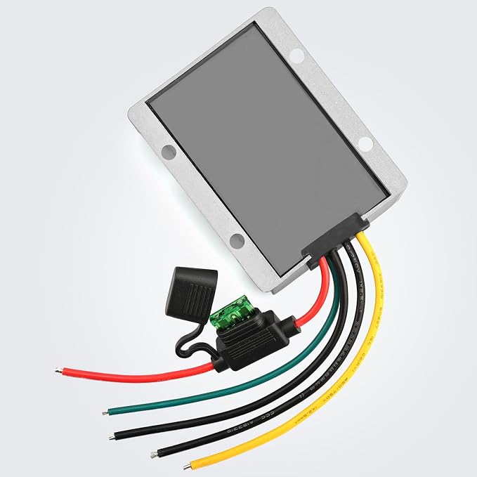 Acc Control 30A 360W DC 24V 48V 36V to 12V Step Down Converter Volt Golf Cart Voltage Reducer Regulator Buck Transformer Waterproof with Fuse