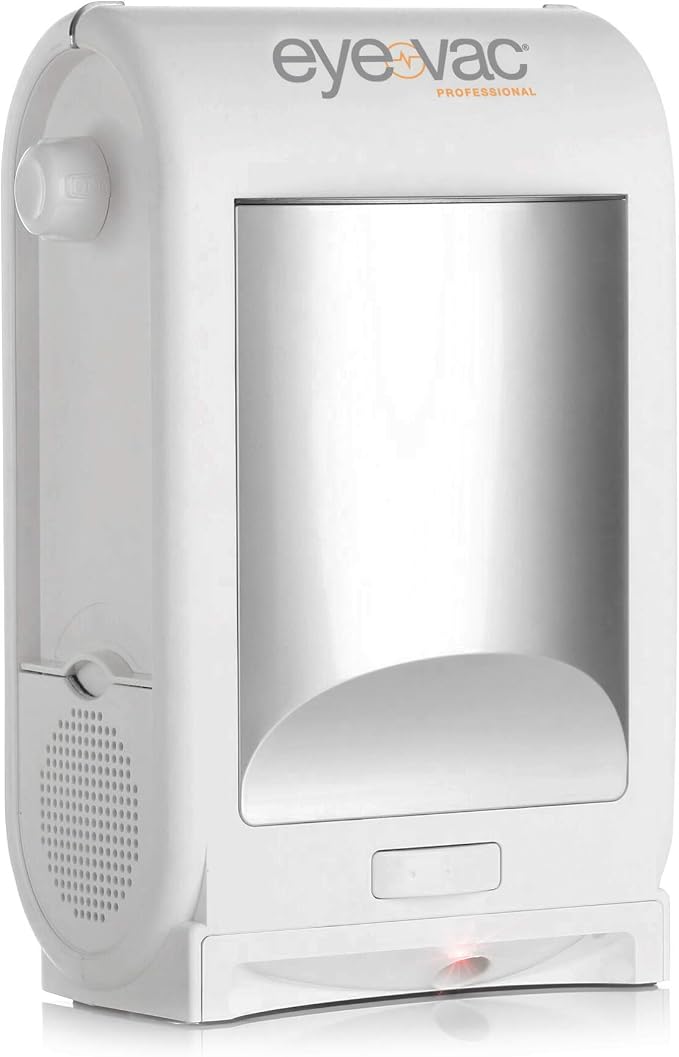 EyeVac Pro Touchless Vacuum Automatic Dustpan - Ultra Fast & Powerful - Great for Sweeping Salon Pet Hair Food Dirt Kitchen, Corded Canister Vacuum, Bagless, Automatic Sensors, 1400 Watt (White)