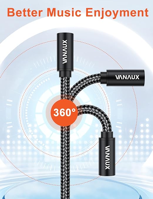 VANAUX Optical Extension Cable Digital Toslink Male to Female S/PDIF Cords Compatible with Home Theater, Sound Bar, TV, PS4, Xbox, PlayStation & More - Black (10ft/3m)