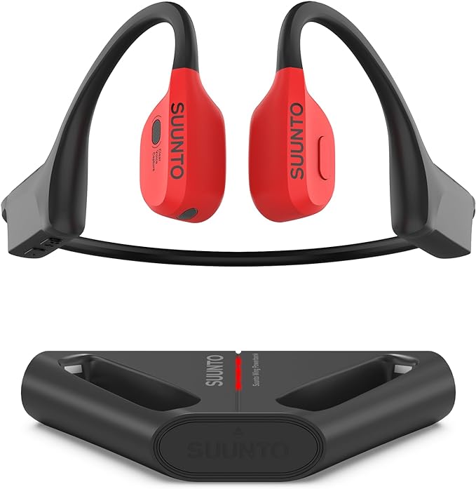 SUUNTO WING - Open ear, bone conduction headphones. Made for sports, waterproof, safety lights, bluetooth