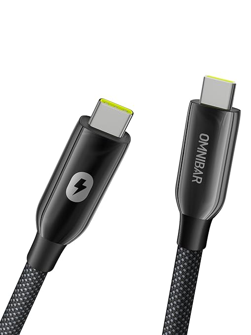240W USB C to USB C Cable (3FT/Braided), USB 4 Cable, 40Gbps Data Sync, 8K HD Display, USB-IF Certified, Thunderbolt 4/3 Compatible, for iPhone 17/16, Samsung S25/S24, Tablets, Laptop, Monitor