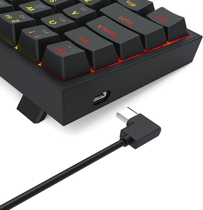Redragon S144 Gaming Keyboard & Mouse Combo, 60% K617 Tri-Mode Wireless RGB Mechanical Keyboard and 7200 DPI Wireless Gaming Mouse Bundle, Convenient Shared Dongle