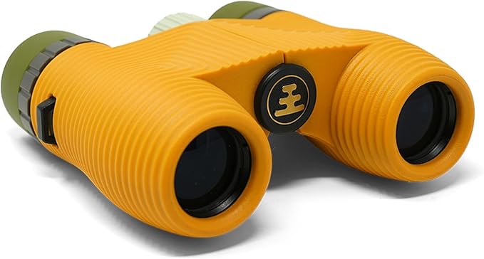 Nocs Provisions Standard Issue 10x25 Waterproof Binoculars, 10X Magnification, Bak4 Prism, Wide View Multi-Coated Lenses for Bird Watching, Hiking & Backpacking - Beeswax Yellow