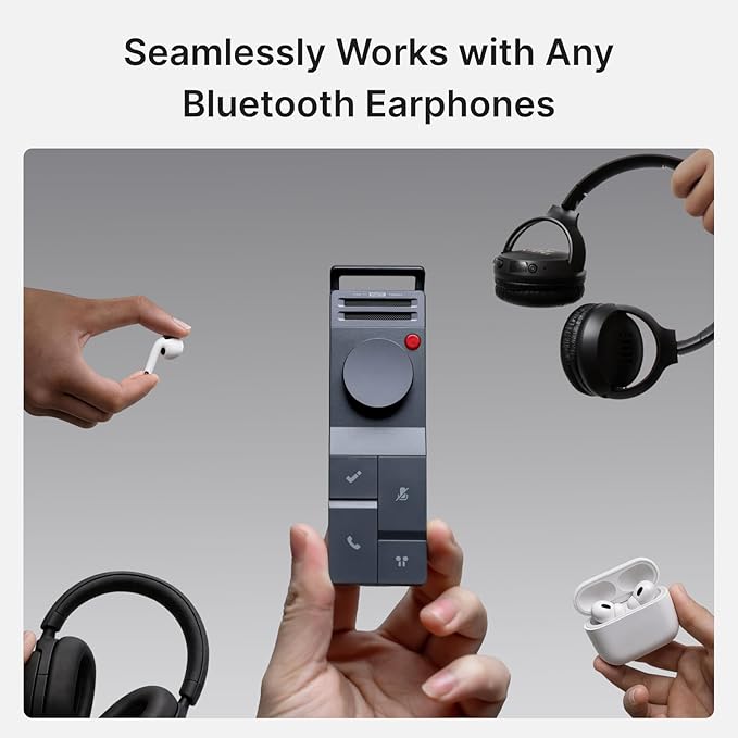 HiDock P1 AI Voice Recorder Work with Bluetooth Earbuds: BlueCatch Tech Smart Voice Recorder with Playback AI Transcriber Summarize for Lectures Meeting Notes Voice Activated Recorder 64GB(Star White)