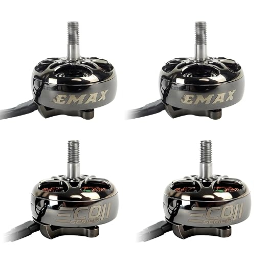 ECO II 2807 Brushless Motor 1300KV 3-6S RC Motor for RC FPV Racing Multicopter RC Drone Quadcopter Spare Parts RC Parts, rc Plane Motor Drone Motor 4PCS