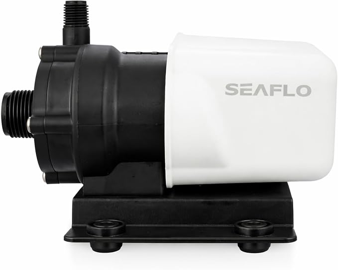 SEAFLO 250 GPH Marine Air Conditioning Pump 230V, 5 GPM Magnetic Drive Circulation Pump, 13 ft Head, Continuous Duty HVAC Pump for AC Systems up to 10,000 BTU, 4-Year Warran
