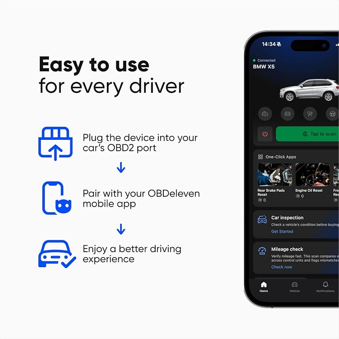 OBDeleven 3 Ultimate Professional Code Reader OBD2 Bluetooth Diagnostic Scan Tool Fault Reader (Android and iOS)