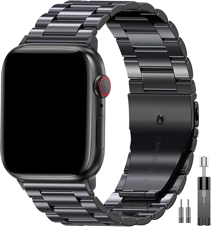 EPULY Metal Band Compatible with Apple Watch Bands for Men 49mm 46mm 45mm 44mm 42mm 41mm 40mm 38mm, Business Stainless Steel Strap for iWatch Bands Series 11 10 9 8 7 6 5 4 3 2 1, SE3 2 1, Ultra3 2 1