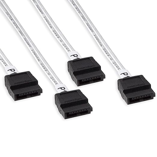 10Gtek MiniSAS SFF-8087 Fan-Out Cable Breakout to 4xSATA, 6Gbps High-Speed Cable for RAID Controllers, Servers & Storage Enclosures, 8087 Right Angle, 0.5-m(1.6ft)