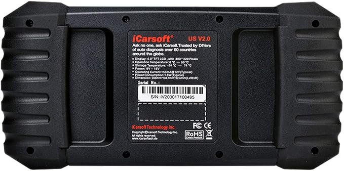 iCarsoft US V2.0 Diagnostic Scan Tool for American Vehicles Ford/GM (Cherolet/Buick/Cadillac/GMC)/Chrysler/Jeep/Holden +Oil Reset +EPB+BMS+DPF+SAS+ETC+BLD+INJ