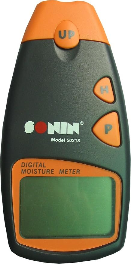 Sonin Digital Moisture Meter – Accurate Pinless Moisture Tester for Wood & Building Materials (50218)
