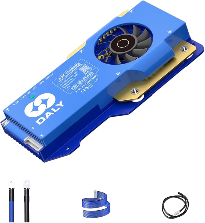 DALY Smart Active Balance BMS 400A 12V-24V 4S-8S Built-in Bluetooth with RS485 CAN PCB Battery Protection Board for Li-ion LifePO4 LTO Battery Pack