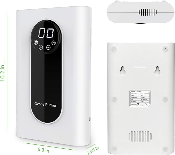 Portable Ozone Generator,1000mg/h Multipurpose Ozone Machine for Air,Water,Food,Home,Office,Hunting
