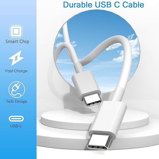 Fast Charger for iPhone 17/16 Charger,2 Pack USB C Wall Charging Block with 3FT USB-C to C Fast Charging Cable Cord PD Type-C Apple Adapter for iPhone 17/17 Pro/16/16e/16 Pro Max/15/iPad Pro/Air/Mini