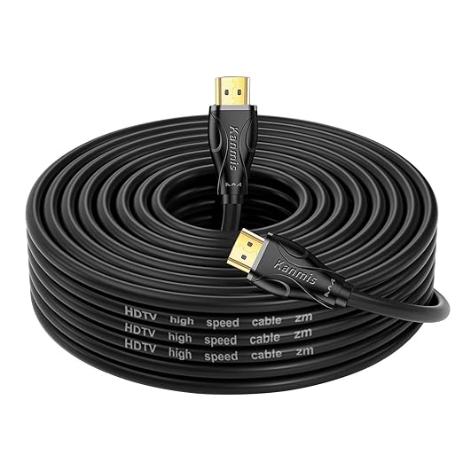 4K HDMI Cable 30ft, High Speed 2.0 Cables &4K@60Hz 2K 1080P, High Speed Gold Plated Connectors hdmi Cord, Compatible with PlayStation Arc PS3 PS4 PC HDTV