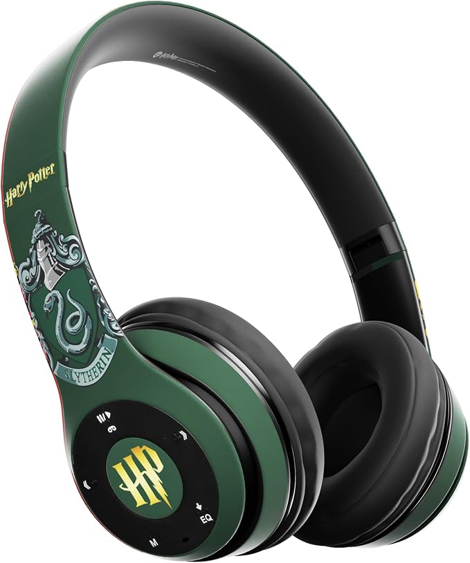 iJoy Harry Potter Slytherin Bluetooth Headphones with Built in Mic | Officially Licensed Wireless Headphones, Foldable Headset | Harry Potter Gifts for Women, Men, Teens, Kids & All Fans of Slytherin