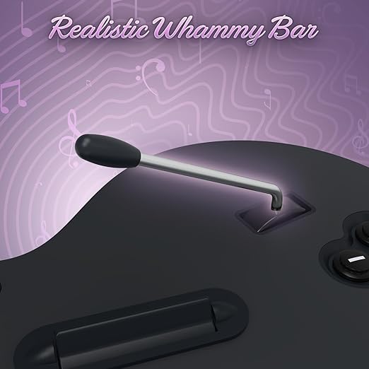 Hyperkin - Hyper Jammer - Wireless Guitar Controller for PS3 & PC, Compatible with Guitar Hero, Rock Band & Clone Hero - Black