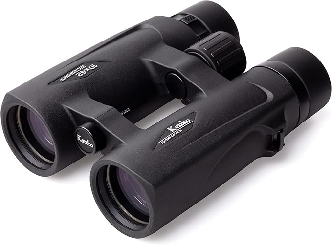 Kenko Binocular Ultraview EX OP 10x42 DH III, Roof Prism, Water Proof IPX7, for Outdoor, Concert, Sports Watching, Black, 001349