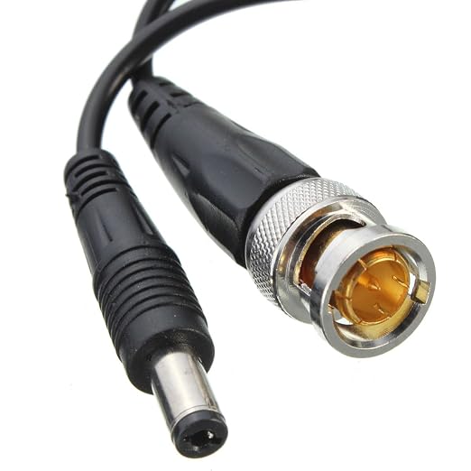 exgoofit 10 Pairs HD-CVI/TVI/AHD Passive Video Balun with Power Connector and RJ45 CAT5 Data Transmitter BNC Twisted Pair