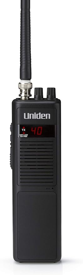 Uniden PRO401HH Professional Series 40 Channel Handheld CB Radio, 4 Watts Power with Hi/Low Power Switch, Auto Noise Cancellation, Belt Clip and Strap Included, 2.75in. x 4.33in. x 8.66in.(Pack of 6)