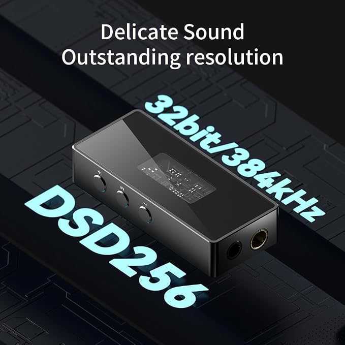 LEAUDIO TRN Black Pearl Portable Hi-Fi Digital Audio Decoder 3.5+4.4 Output Dual CS43131 PCM 384kHz 32Bit DSD256 DAC Headphone Amplifier