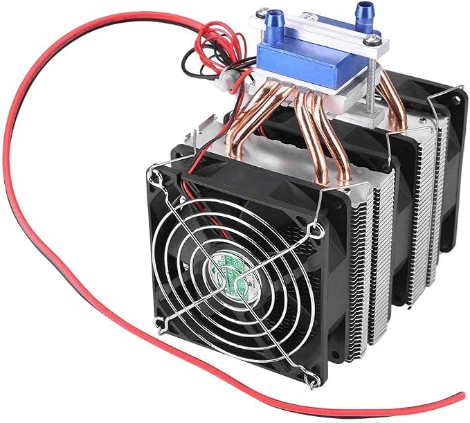Thermoelectric Cooler, DC 12V Thermoelectric Cooler Peltier System Semiconductor Refrigeration Water Chiller Cooling Device for Fish (180W)