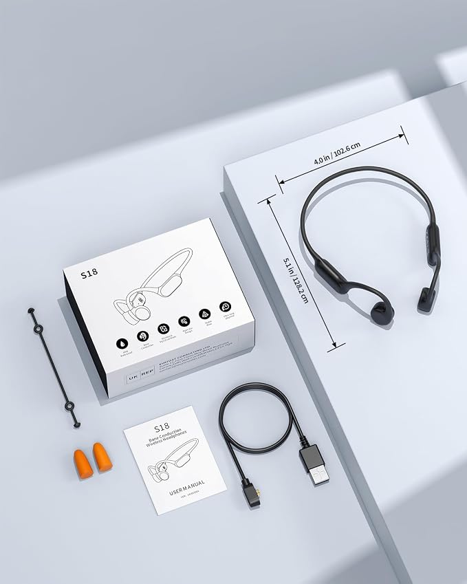 PSIER Bone Conduction Headphones IPX8 Waterproof Swimming Headphones with MP3 Mode 32GB Memory, Open Ear Headphones with AI Music Generation 8 Hours Playtime Bluetooth 6.0 for Running and Fitness