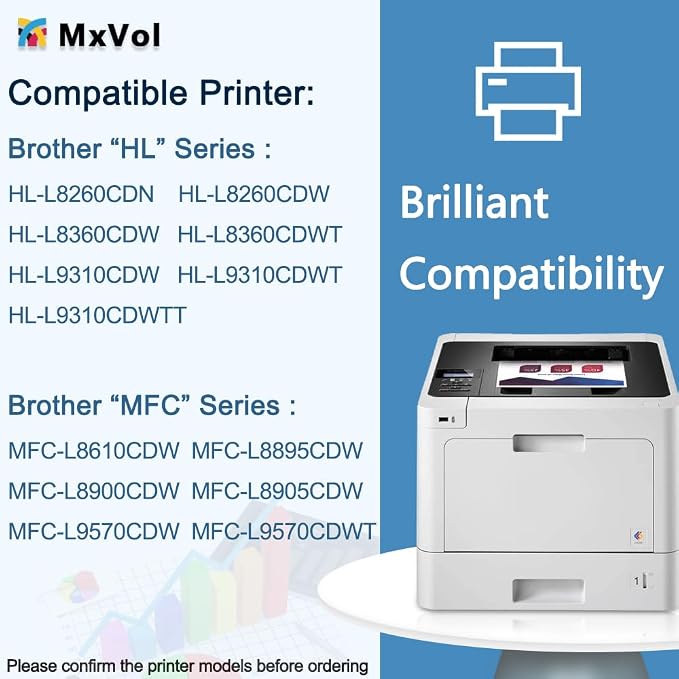TN436 Toner Cartridge Set 6,500 Pages Super High Yield Replacement for Brother TN 436 TN-436 TN433 TN431 MFC-L8900CDW MFC-L8610CDW HL-L8360CDW Printer Toner (TN436BK TN436C TN436M TN436Y, 4-Pack)