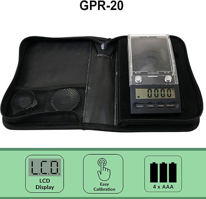 American Weigh Scales Gemini Series Precision Digital Milligram Scale, Black, 20 G x 0.001 (GPR-20)