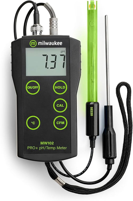Milwaukee Portable pH/Temperature Meter - MW102