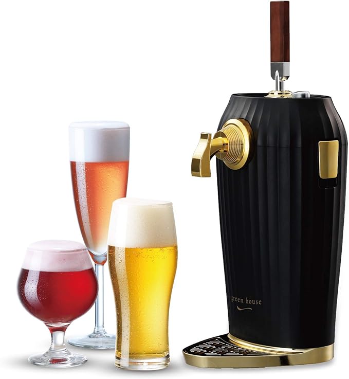 GREEN HOUSE Portable Cocktail Beer Dispenser and ultra-fine foam maker | Bar-Quality Cocktails, Draft Form, Without CO2